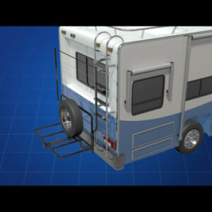 Rack and Clothes Lines Combination for Recreational Vehicles