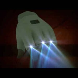 Gloves with LED and Exposed Fingertip Openings