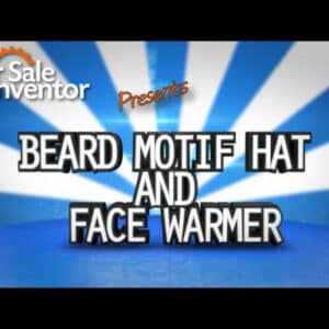 Beard Motif Hat and Face Warmer