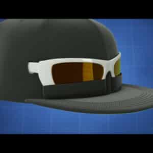 Baseball Cap with Eyeglass Pockets and Slots