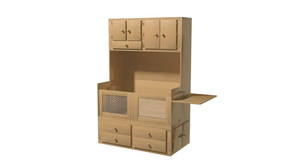 All-Purpose Infant Crib and Storage Unit