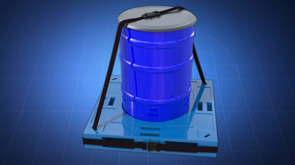 Secure Single and Double Barrel Pallet System