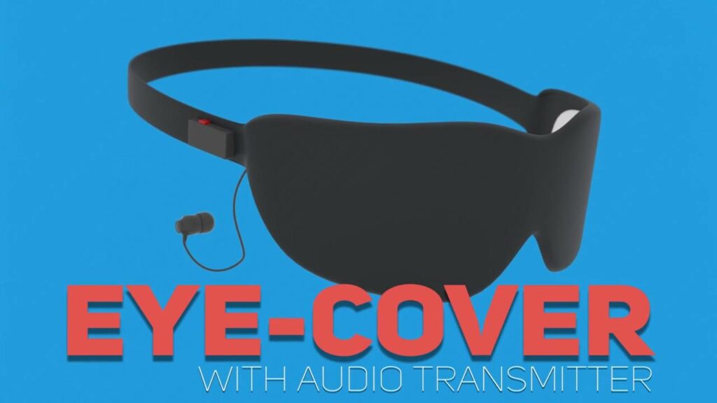 Eye-Cover with Audio Transmitter